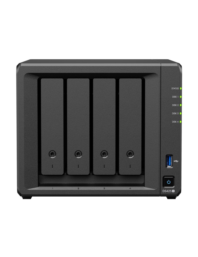 Synology DiskStation DS425+ NAS 4-Bay Intel Celeron J4125, 2GB DDR4 RAM, 0/4 HDD/SSD