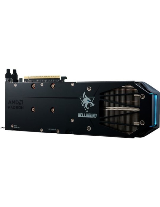 Powercolor RX 9060XT Hellhound 16GB OC - 16GB GDDR6, 1x HDMI, 3x DP