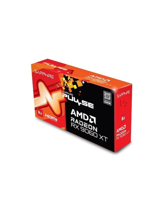 Sapphire Radeon RX 9060 XT 8GB PULSE Gaming OC 8GB GDDR6, 2x HDMI, 2x DP
