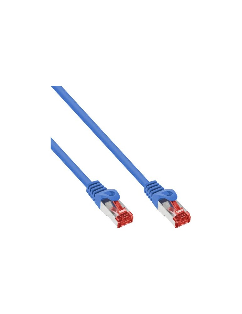 InLine Patchkabel S/FTP CAT.6, PIMF, blau, 0.25m