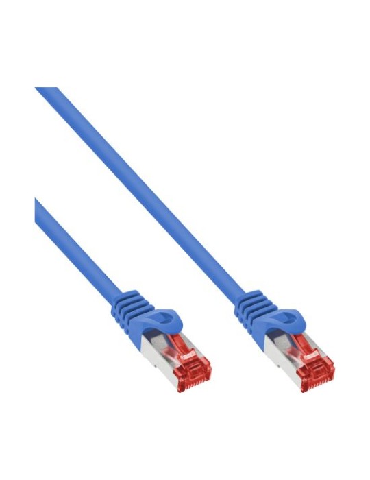 InLine Patchkabel S/FTP CAT.6, PIMF, blau, 0.25m