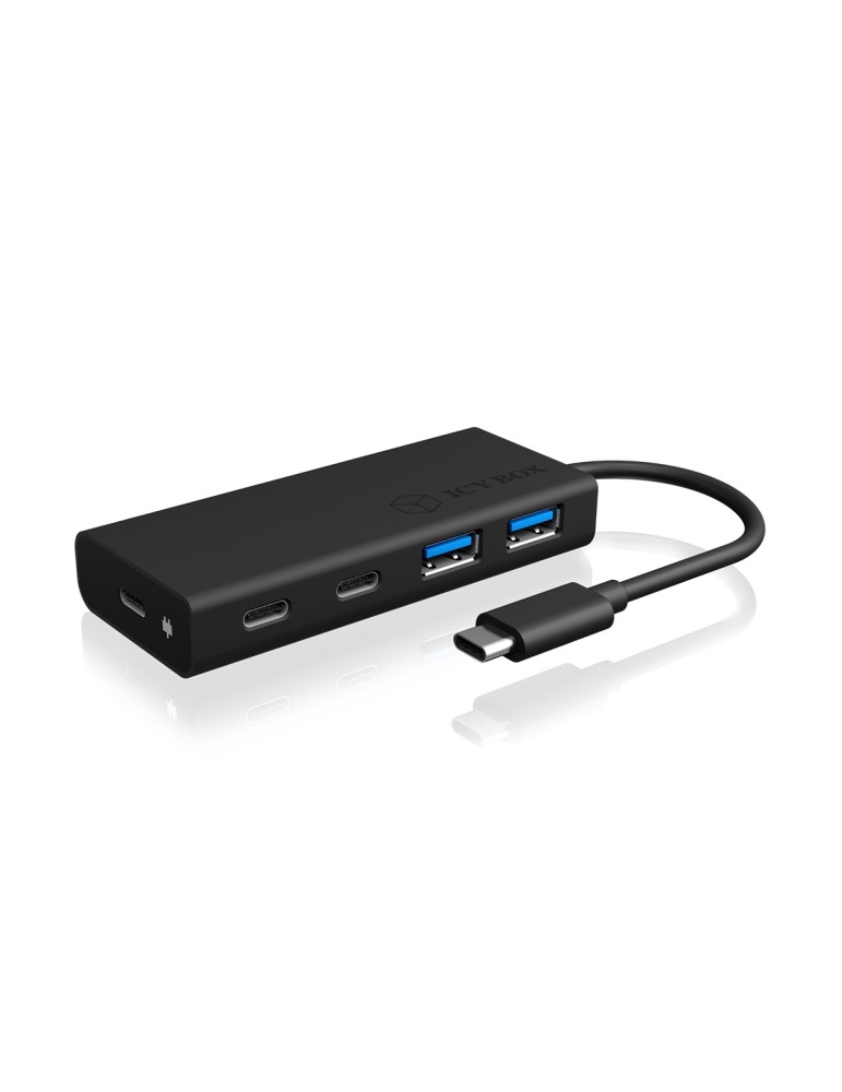 ICY BOX IB-HUB1426-CPD USB 3.0 Hub Type-C™ zu 2x Type-C™ und 2x Type-A USB Anschlüssen