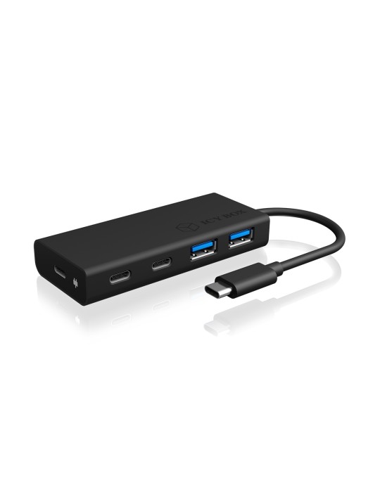 ICY BOX IB-HUB1426-CPD USB 3.0 Hub Type-C™ zu 2x Type-C™ und 2x Type-A USB Anschlüssen