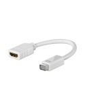 Goobay Mini DVI/HDMI™ Adapterkabel [0.1m, Weiß]