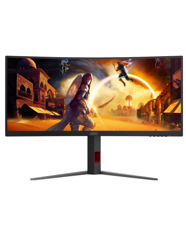 AOC CU34G4Z - 34 Zoll WQHD Curved Monitor, 240 Hz, FreeSync Prem, HDR400 (3440x1440, 1ms GtG, 2x HDMI 2.1, 1x DisplayPort 1.4, U