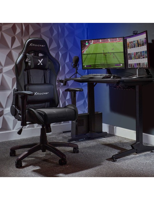 X Rocker Agility Compact Gaming Schreibtischstuhl für Kinder & Jugendliche - Carbon Schwarz