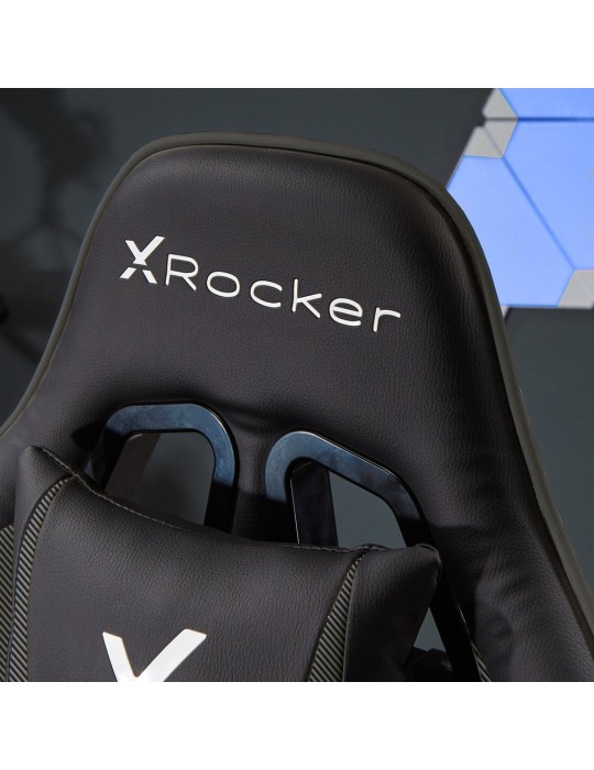 X Rocker Agility Compact Gaming Schreibtischstuhl für Kinder & Jugendliche - Carbon Schwarz