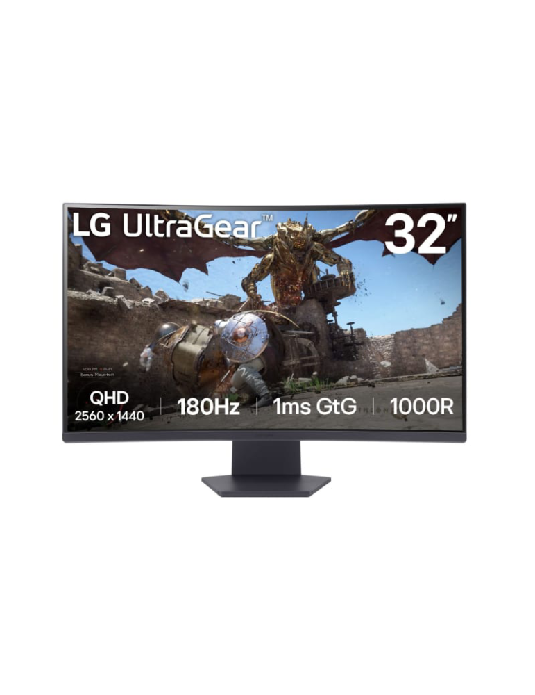 LG UltraGear 32GS60QC-Gaming Monitor - QHD Display, 180Hz, 1ms