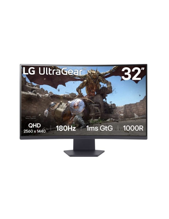 LG UltraGear 32GS60QC-Gaming Monitor - QHD Display, 180Hz, 1ms