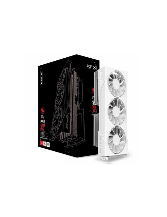 XFX Radeon RX 9060XT Swift Triple Fan OC White 16GB - 16GB GDDR6, 2x HDMI, 2x DP