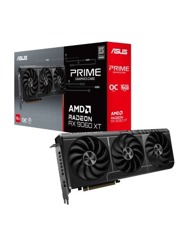 ASUS Prime Radeon RX 9060 XT OC 16GB Grafikkarte - 16GB GDDR6, HDMI, 3x DP