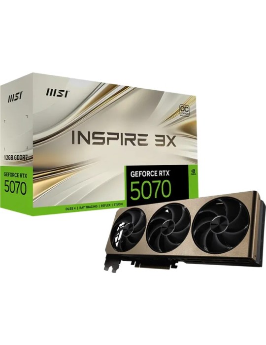 MSI GeForce RTX 5070 12G INSPIRE 3X OC - 12GB GDDR7, HDMI, 3x DP