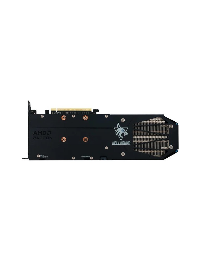 Powercolor Radeon RX 9060 XT Hellhound 8GB OC Grafikkarte - 8GB GDDR6, 2x HDMI, 2x DP