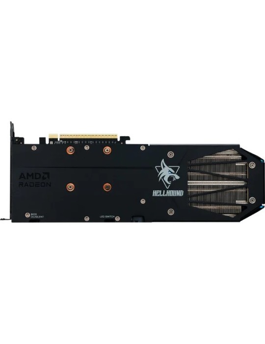Powercolor Radeon RX 9060 XT Hellhound 8GB OC Grafikkarte - 8GB GDDR6, 2x HDMI, 2x DP