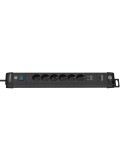 Brennenstuhl Premium-Line Steckdosenleiste mit USB & Power Delivery-Ladefunktion [6-fach, Schwarz, 3m Kabel]