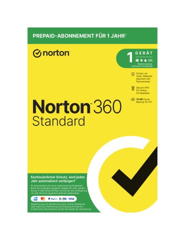 Norton 360 Standard [1 Gerät - 1 Jahr - 10GB]