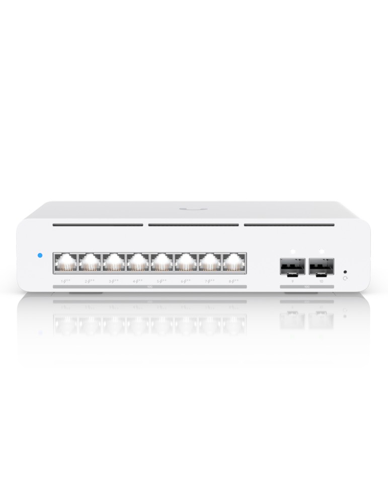 Ubiquiti Pro XG 8 PoE Managed Switch 2x 10G SFP+, 8x 10G Ethernet (PoE++)