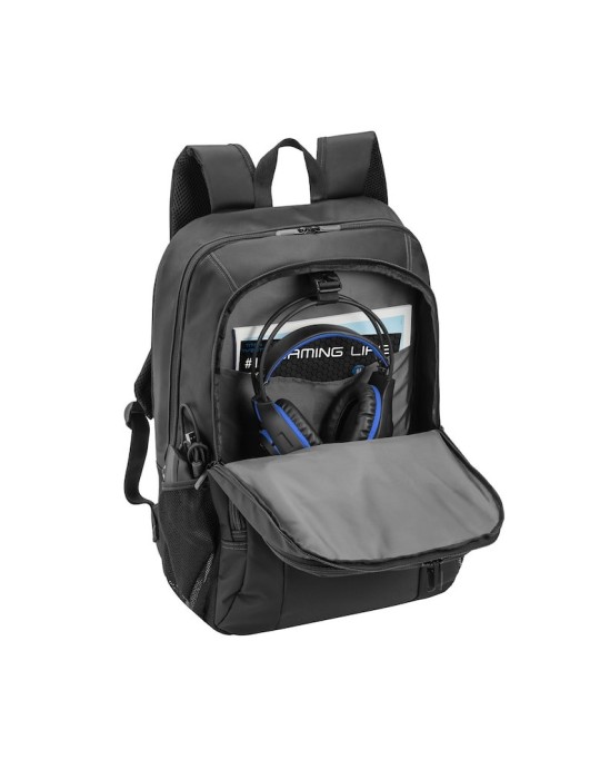 PEDEA Rucksack "First One" Gaming Rucksack bis 17,3 Zoll ,schwarz/grau