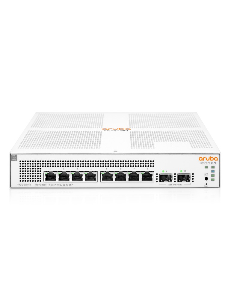 HPE Networking Instant On 1930 10-Port Switch PoE [8x Gigabit-LAN, 2x SFP, PoE+ 124W]