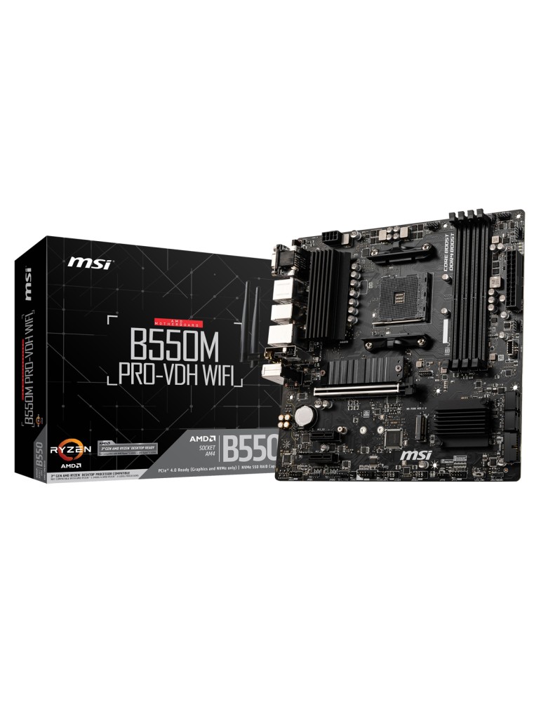 MSI B550M Pro-VDH WIFI Mainboard Sockel AM4