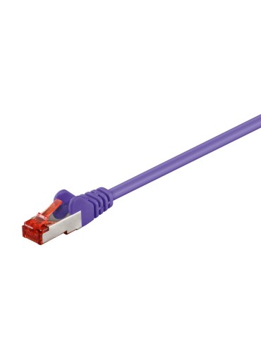 Goobay 3m CAT 6 Patchkabel, S/FTP (PiMF), Violett