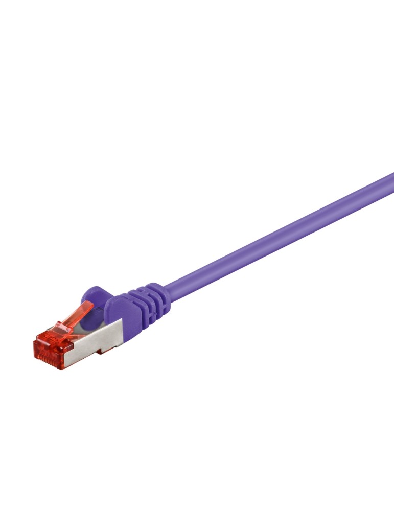 Goobay 3m CAT 6 Patchkabel, S/FTP (PiMF), Violett