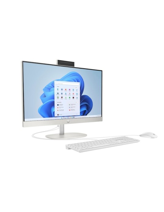 HP All-in-One PC 24-cr0110ng 60,45cm (23,8") FHD-Display, AMD Ryzen 3 7320U, 8GB DDR5 RAM, 512GB SSD, AMD Radeon, DOS