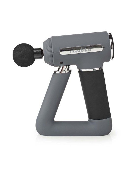 Nedis Sport-Massagepistole 6 Massagemodi | Eingebauter Lithium Ion Akku | Wiederaufladbar | USB-Kabel | Grau