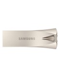 Samsung BAR Plus (2020) Typ-A 256GB USB-Stick Ohne Schutzkappe, bis zu 400 MB/s, USB 3.2 Gen 1x1 (5 Gbit/s), Silber
