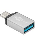 Goobay Adapter USB-C™ auf USB A 3.0 Adapter, silber