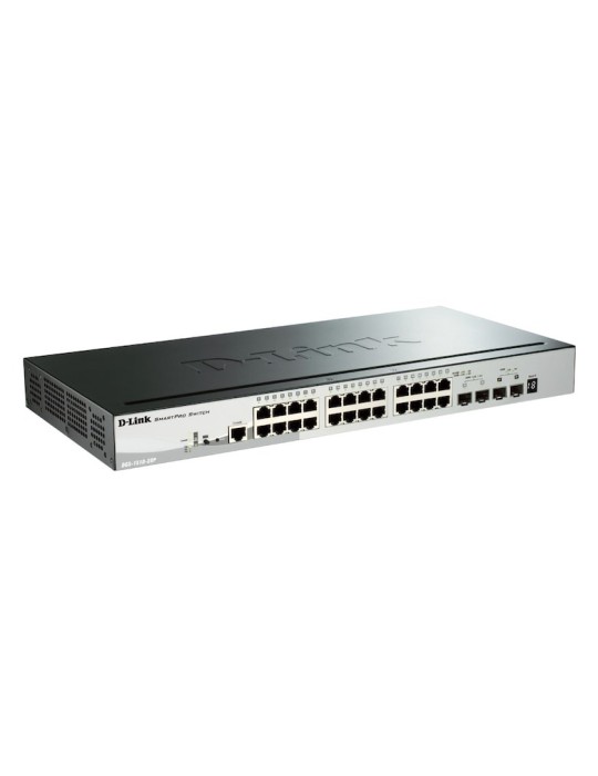 D-Link DGS-1510-28P Stackable Smart Managed Switch 28-Port 24x Gigabit Ethernet PoE+ (max. 193 W), 2x Gigabit SFP, 2x 10 Gbit/s 