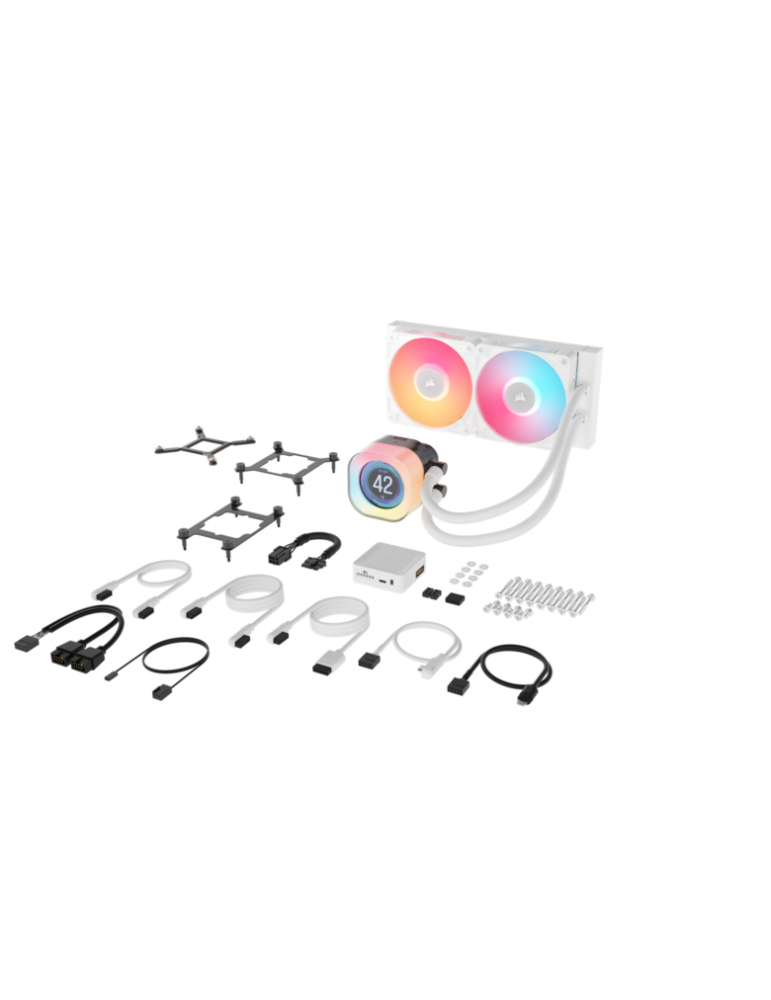 CORSAIR iCUE LINK TITAN 240 RX LCD White | AiO-Wasserkühlung