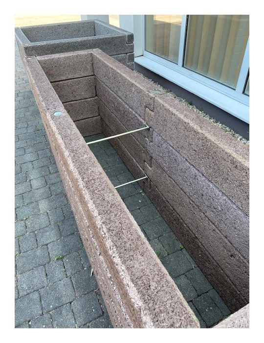 Schmales R-Form Länge 230 cm Hochbeet (S1)