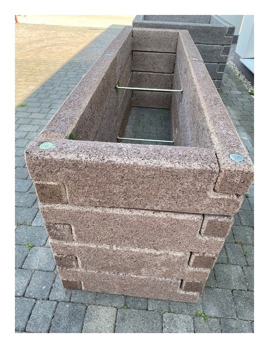 Schmales R-Form Länge 350 cm Hochbeet (S2)