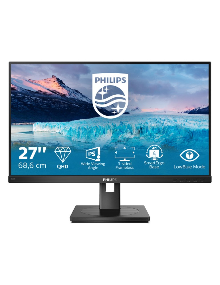 Philips 275S1AE Office Monitor - IPS, QHD, Höhenverstellung