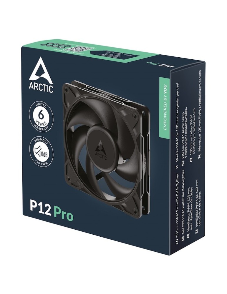 ARCTIC P12 PRO schwarz | Gehäuselüfter
