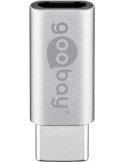 Goobay Adapter USB-C auf USB 2.0 Micro-B, silber box [USB-C™-Stecker  USB 2.0-Micro-Buchse (Typ B)]