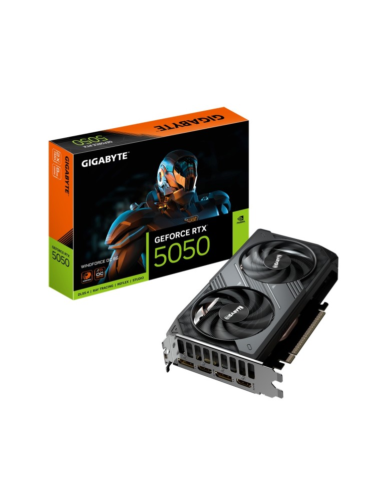 GIGABYTE GeForce RTX 5050 8GB Windforce OC Grafikkarte - 8GB GDDR6, 2x HDMI, 2x DP