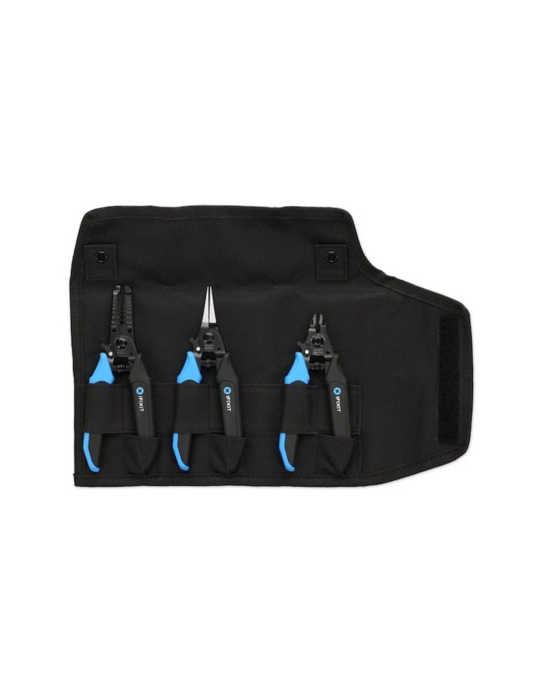 iFixit Mandible Pliers Set Komplett-Set: Enthält eine Abisolierzange, einen Elektronik-Seitenschneider und eine Spitzzange