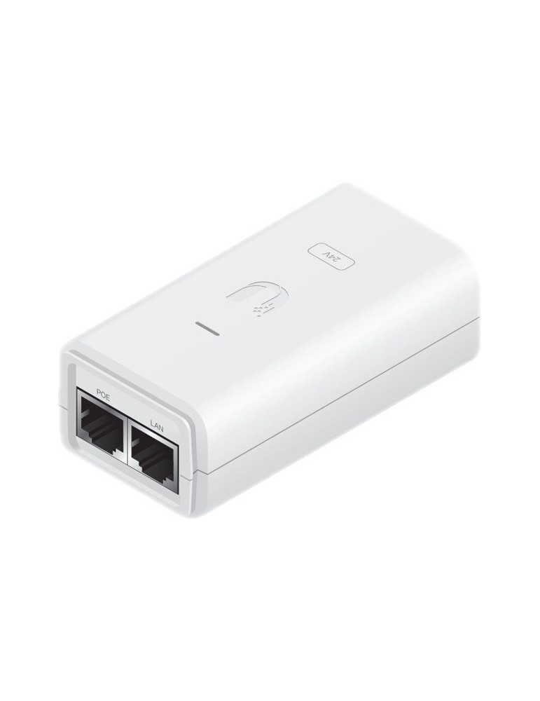 Ubiquiti POE Adapter, weiß (POE-24-12W) [kompatibel mit vielen Ubiquiti PoE-Geräten]