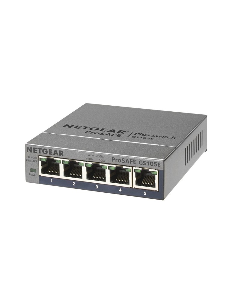 NETGEAR GS105Ev2 Plus Switch [5x Gigabit Ethernet]