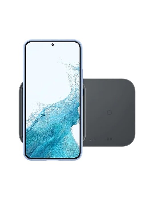 Samsung Wireless Charger Duo, Dark Grey Induktives Schnellladen mit bis zu 15 Watt