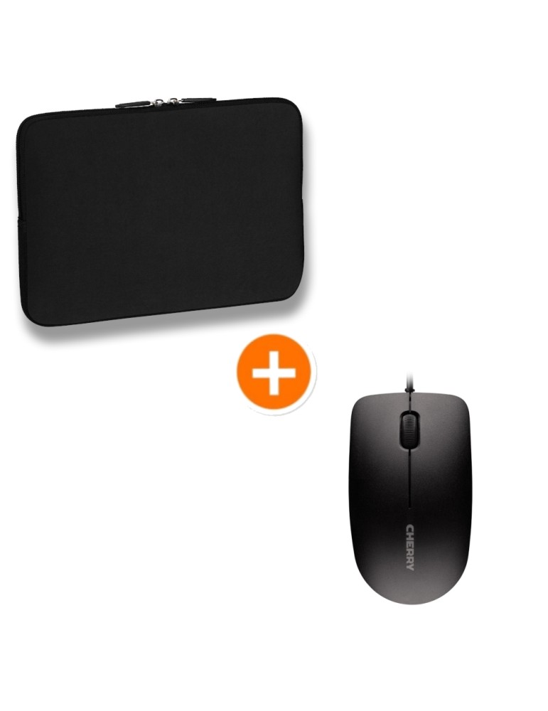 PEDEA Notebook-Sleeve Trend 17,3" + CHERRY MC 1000 Maus bis 43,9 cm