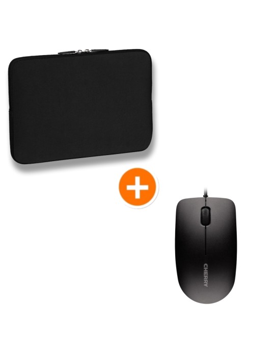 PEDEA Notebook-Sleeve Trend 17,3" + CHERRY MC 1000 Maus bis 43,9 cm