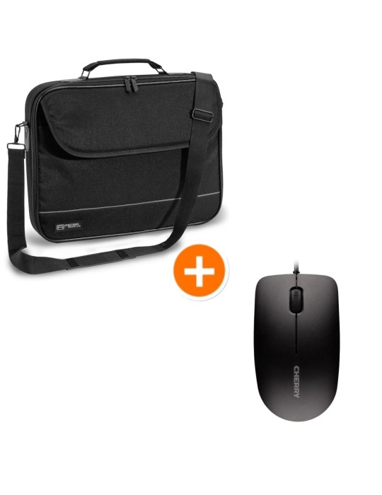 PEDEA Notebooktasche "FAIR" 15,6", schwarz + CHERRY MC 1000 Maus
