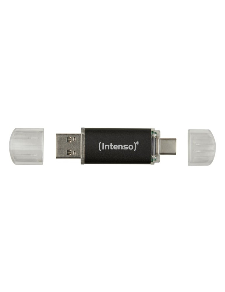 Intenso Twist Line Typ-A/Typ-C 128GB USB-Stick Mit Schutzkappe, bis zu 70 MB/s, USB 3.2 Gen 1x1 (5 Gbit/s)
