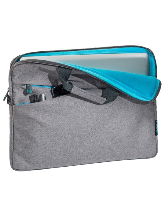 PEDEA Notebook Tasche "Fashion" 15,6" + CHERRY MC 1000 Maus , grau