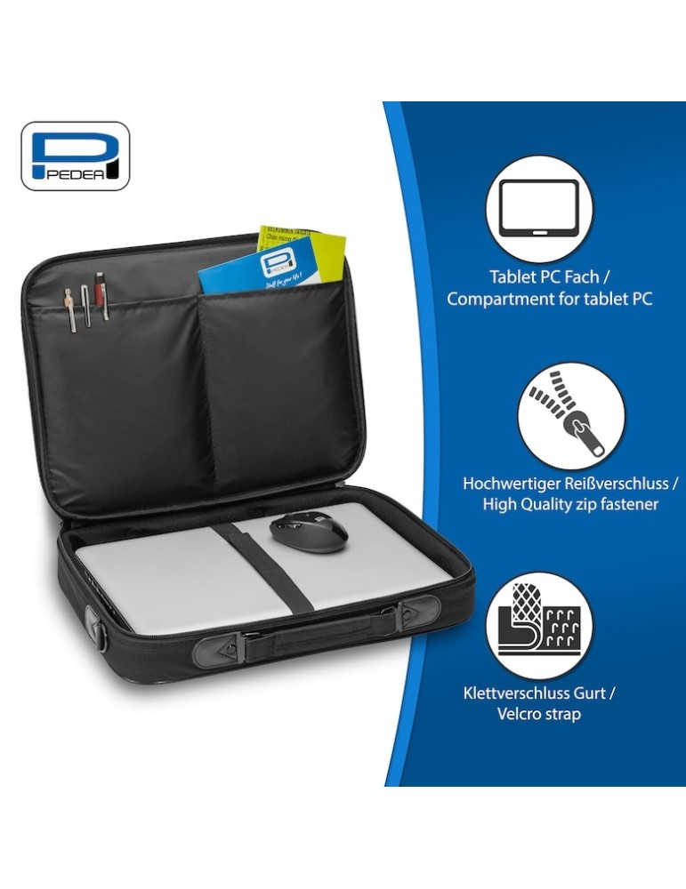 PEDEA Notebooktasche "FAIR" 15,6", schwarz + CHERRY MC 1000 Maus