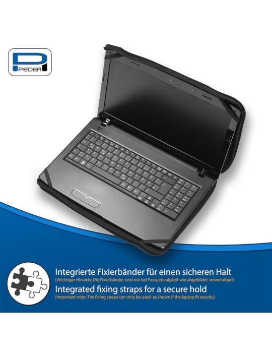 PEDEA Notebook-Sleeve Trend 17,3" + CHERRY MC 1000 Maus bis 43,9 cm