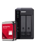 QNAP TR-002 8TB WD Red Pro HDD NAS-Bundle NAS-Erweiterungsgehäuse inkl. 2x 4TB WD Red Pro HDD 3.5 Zoll SATA